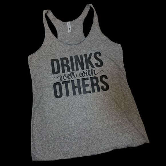$5 ADD ON ITEM NWT Next level apparel “drinks well with others” Razorback - Picture 5 of 12